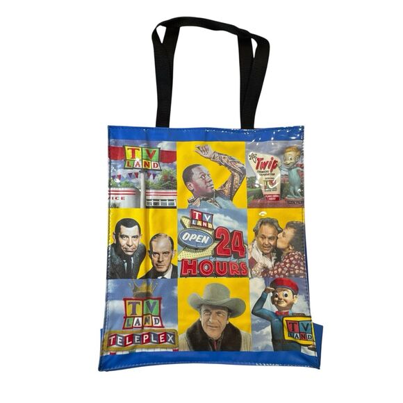 Vintage TV Land Tote Bag Open 24 Hours Promo Collectible Retro TV Memorabilia - Picture 1 of 11